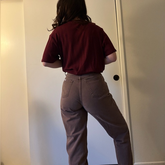 80’s Zena Brown Tapered Mom Jeans - Picture 1 of 7